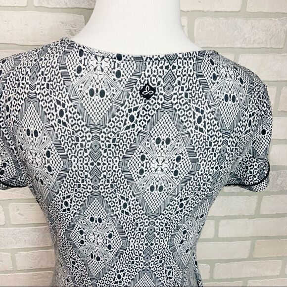 Prana Faux Wrap Jersey Knit Dress Sz S C2 - Picture 6 of 8